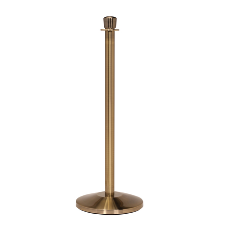 QUEUE SOLUTIONS RopeMaster 351, Crown Top, Sloped Base, English Antique Finish PRC351-EA